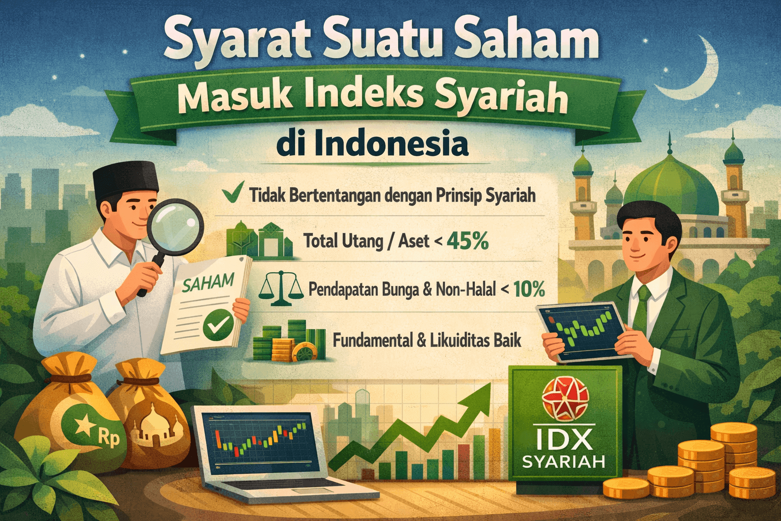 Syarat Suatu Saham Masuk Indeks Syariah di Indonesia